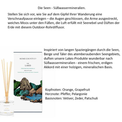 Home County Candle Luxus Raumduft-Diffusor Raumduft verschiedene Duftnoten 100ml aus England