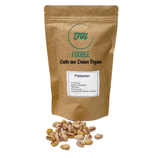 FooBee Pistazien in der Schale geröstet und gesalzen 0,3 KG