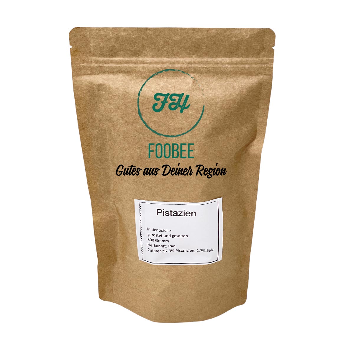 FooBee Pistazien in der Schale geröstet und gesalzen 0,3 KG
