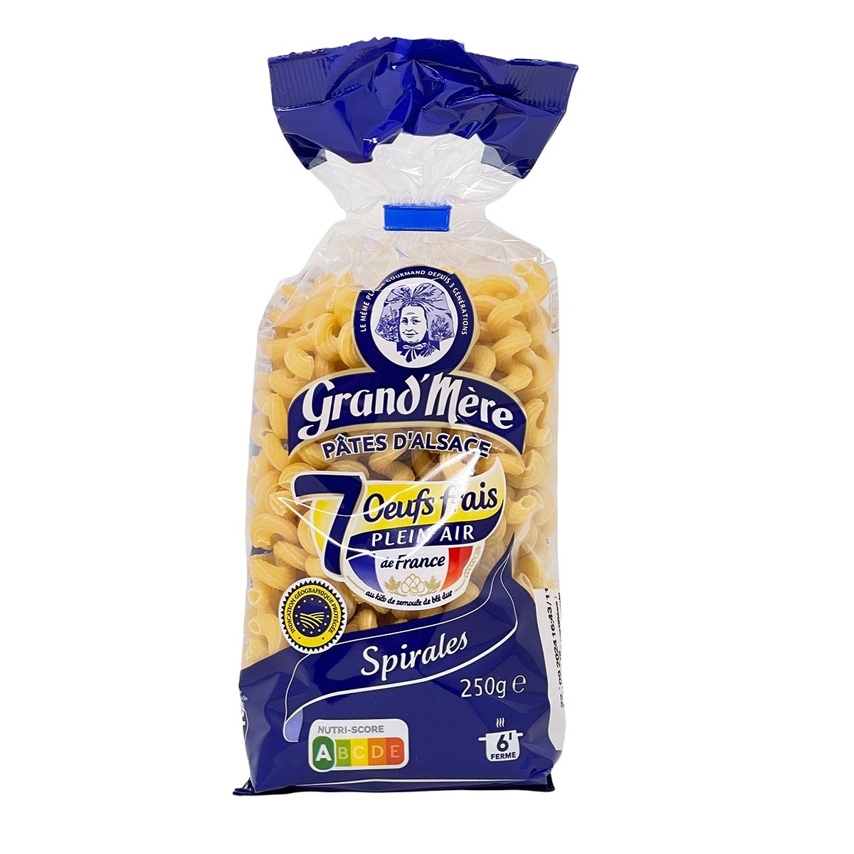 Grand' Mère Eiernudeln aus dem Elsaß Spiralen / Spirales   250 Gr.