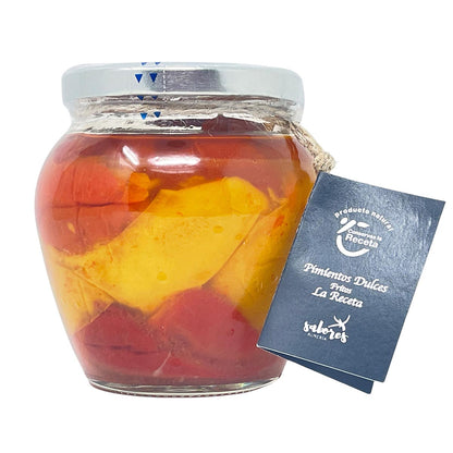 Conservas La Receta: Gebratene Paprika in Olivenöl. Mediterranes Geschmackserlebnis