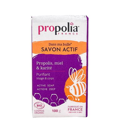 propolia FRANCE Savon actif Bio Propolis, Miel et Karité - Bio Seife mit Propolis, Honig und Shea Butter