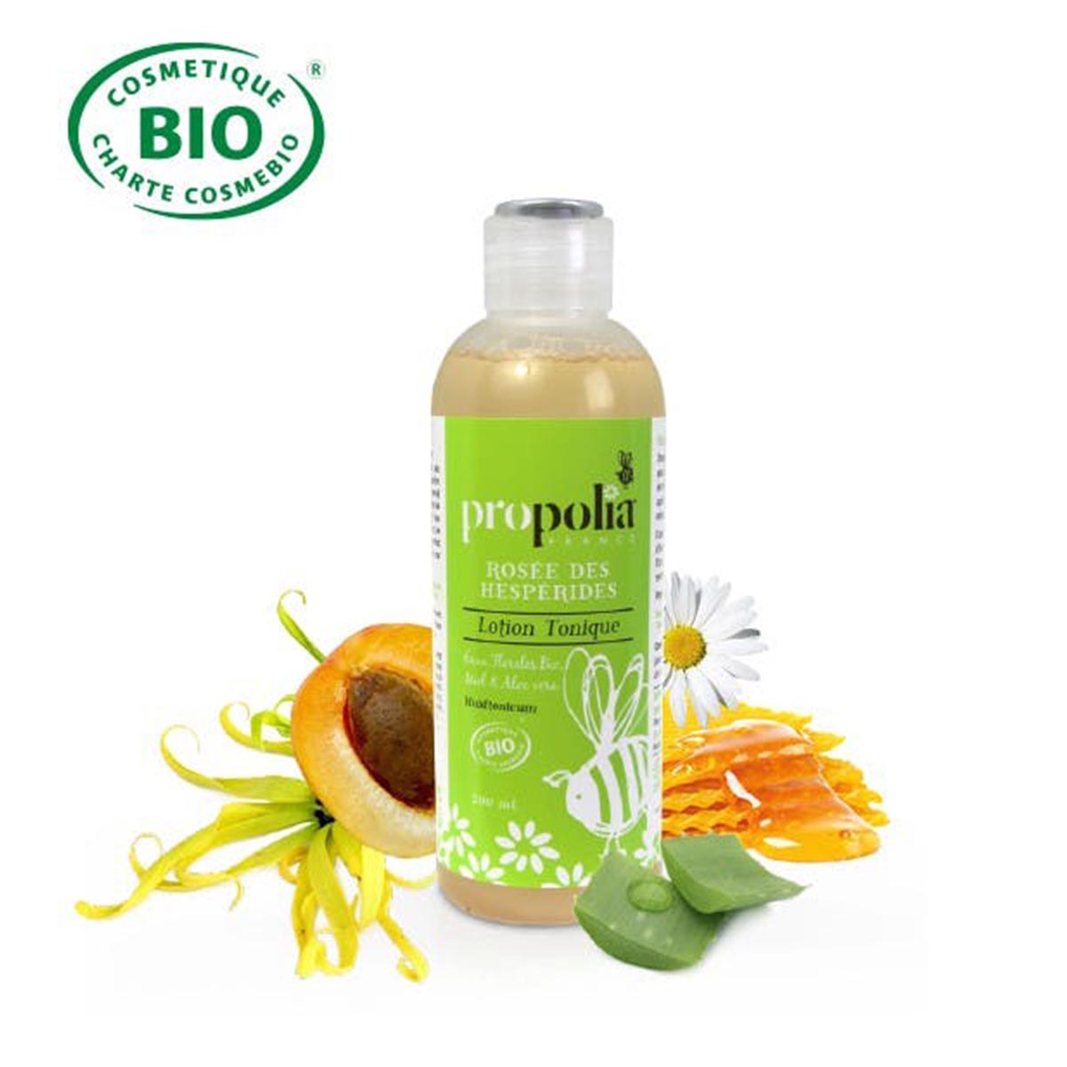 propolia FRANCE Lotion tonique Bio Eaux florales, Thé vert et Propolis - Bio Gesichtswasser mit Blütenwasser, grünem Tee und Propolis