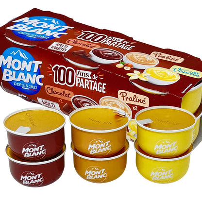 Mont Blanc Dessert-Set: Vanille, Schokolade & Praliné - 6x 125g jetzt kaufen!