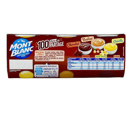 Mont Blanc Dessert-Set: Vanille, Schokolade & Praliné - 6x 125g jetzt kaufen!