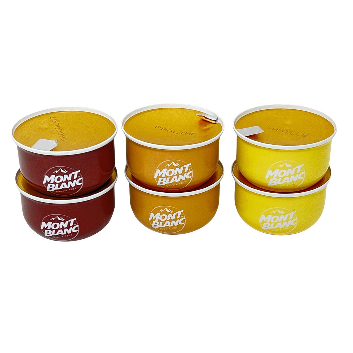 Mont Blanc Dessert-Set: Vanille, Schokolade & Praliné - 6x 125g jetzt kaufen!