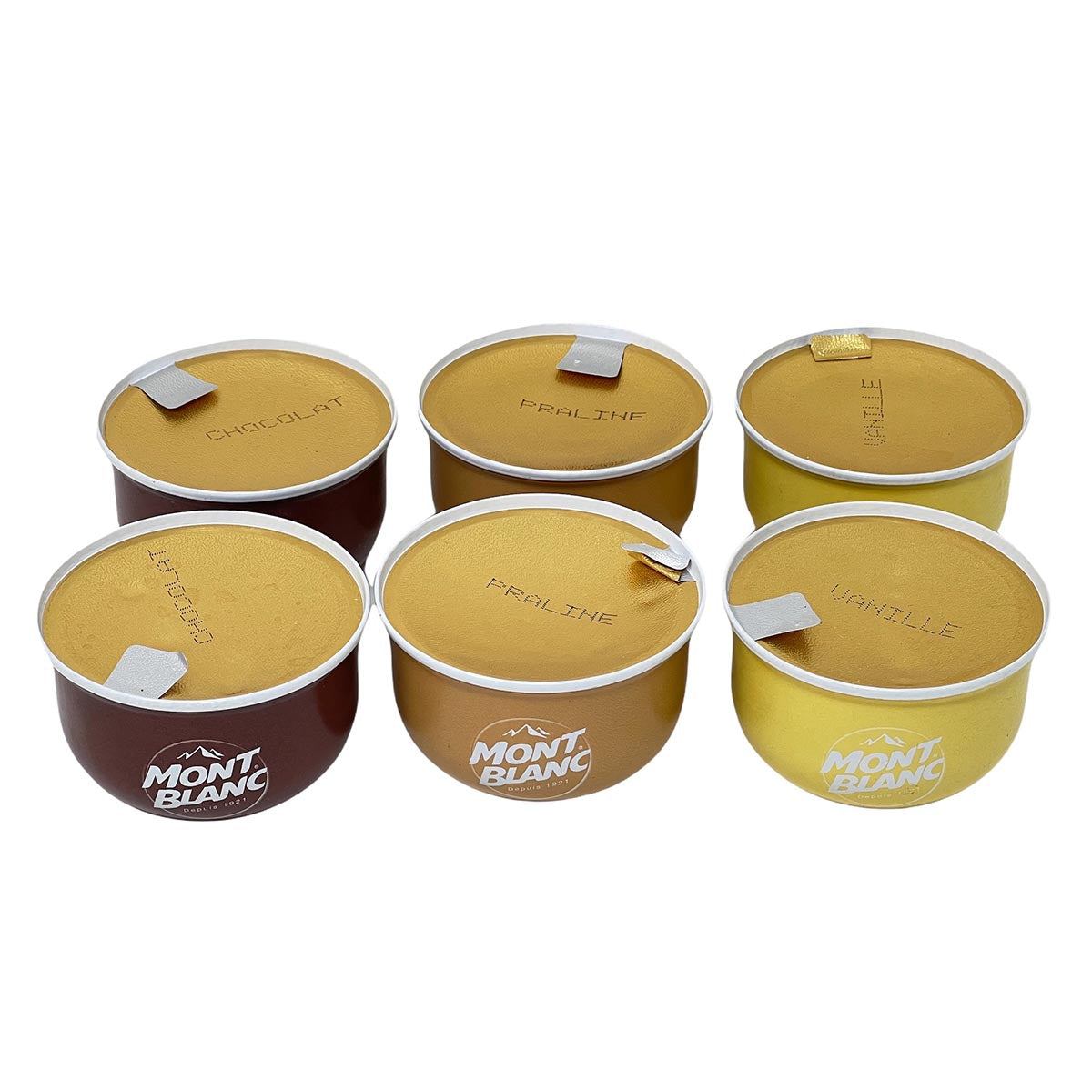 Mont Blanc Dessert-Set: Vanille, Schokolade & Praliné - 6x 125g jetzt kaufen!