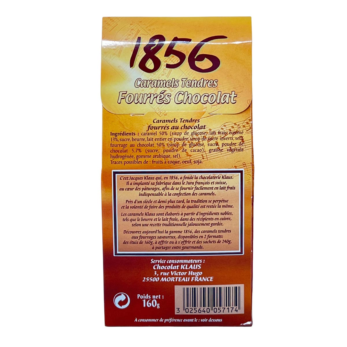 Chocolat Klaus zarte Karamellbonbons 160 Gramm - verschiedene Füllungen