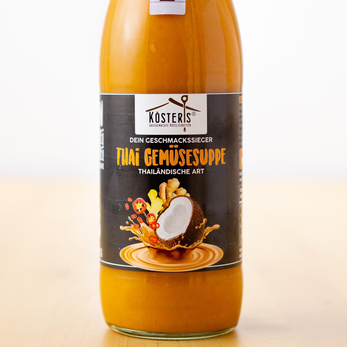 Kösters Köstlichkeiten Thai Gemüsesuppe im Glas 480 ml hergestellt in Deutschland