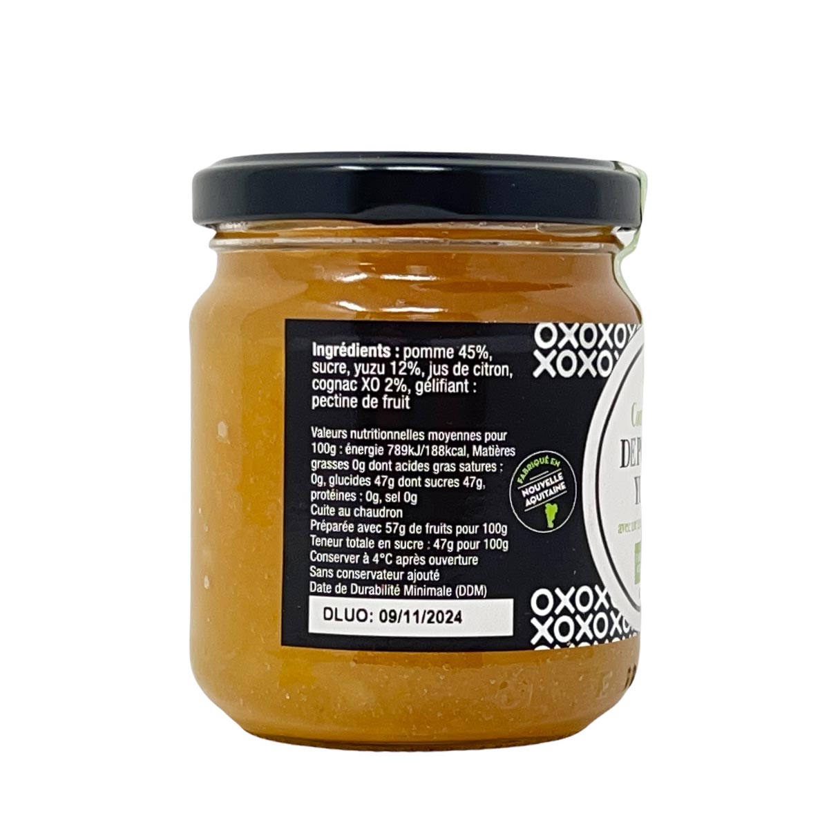 XO GOURMET Confiture de Pomme Yuzu mit Cognac - 220g Gourmet-Sinfonie