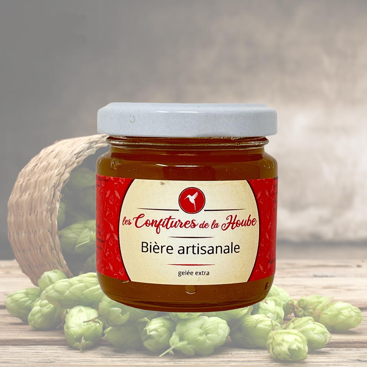 LES CONFITURES DE LA HOUBE Bière artisanale - Gelee mit Bier 110 Gramm