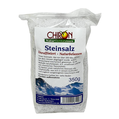 CHIRON Naturdelikatessen Steinsalz unraffiniert naturbelassen 350 Gramm