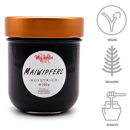 my herbs Feiner Maiwipferl Aufstrich Vegan 250g Glas aus Österreich