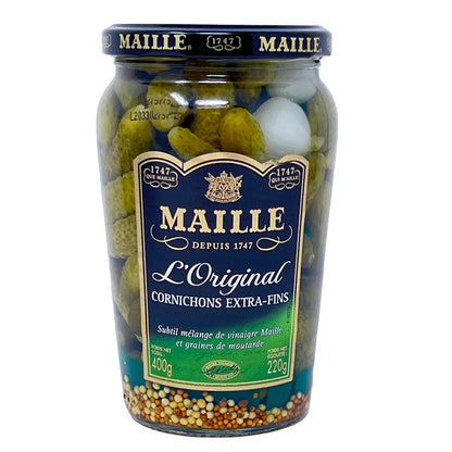 Maille Mini Gurken Cornichons Extra fein 12er Tray  12 x 400 Gr. Original