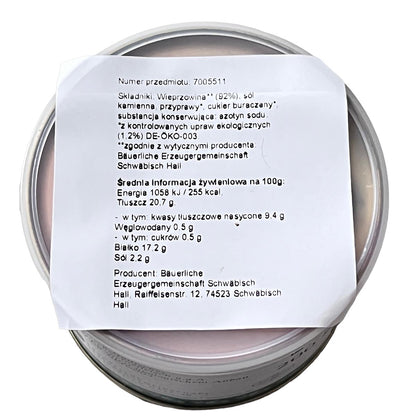 Schwäbisch Hall Echt Hällische Bratwurst grob in der Dose 200 Gramm