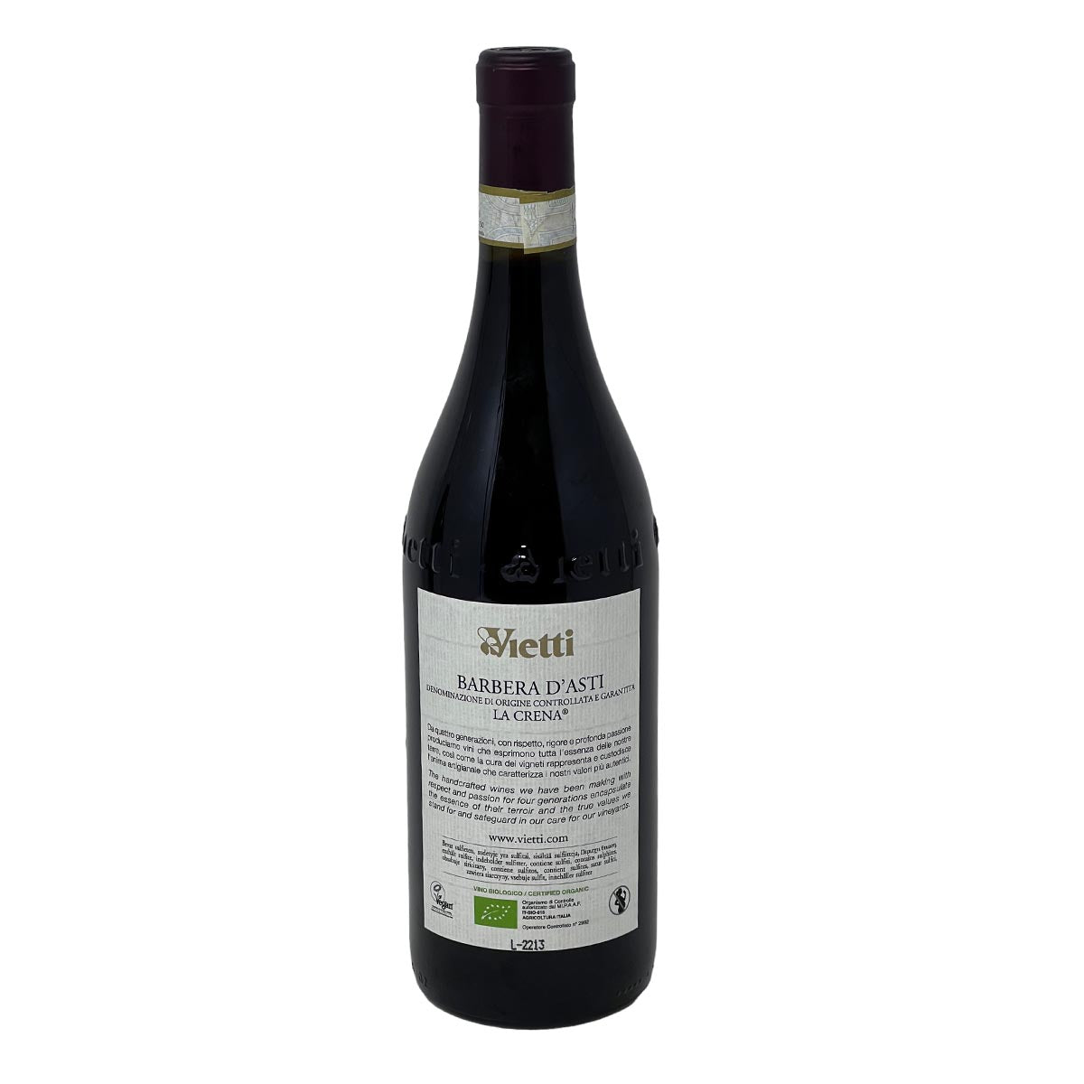 Vietti Barbera d’Asti DOCG ‚La Crena‘ 2020 - Feinster Rotwein aus der Region Piemont Italien - Bio