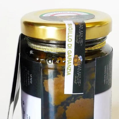 DIAMANTE TARTUFI italienischer schwarzer Trüffel Flocken im nativen Olivenöl natürlich und echt