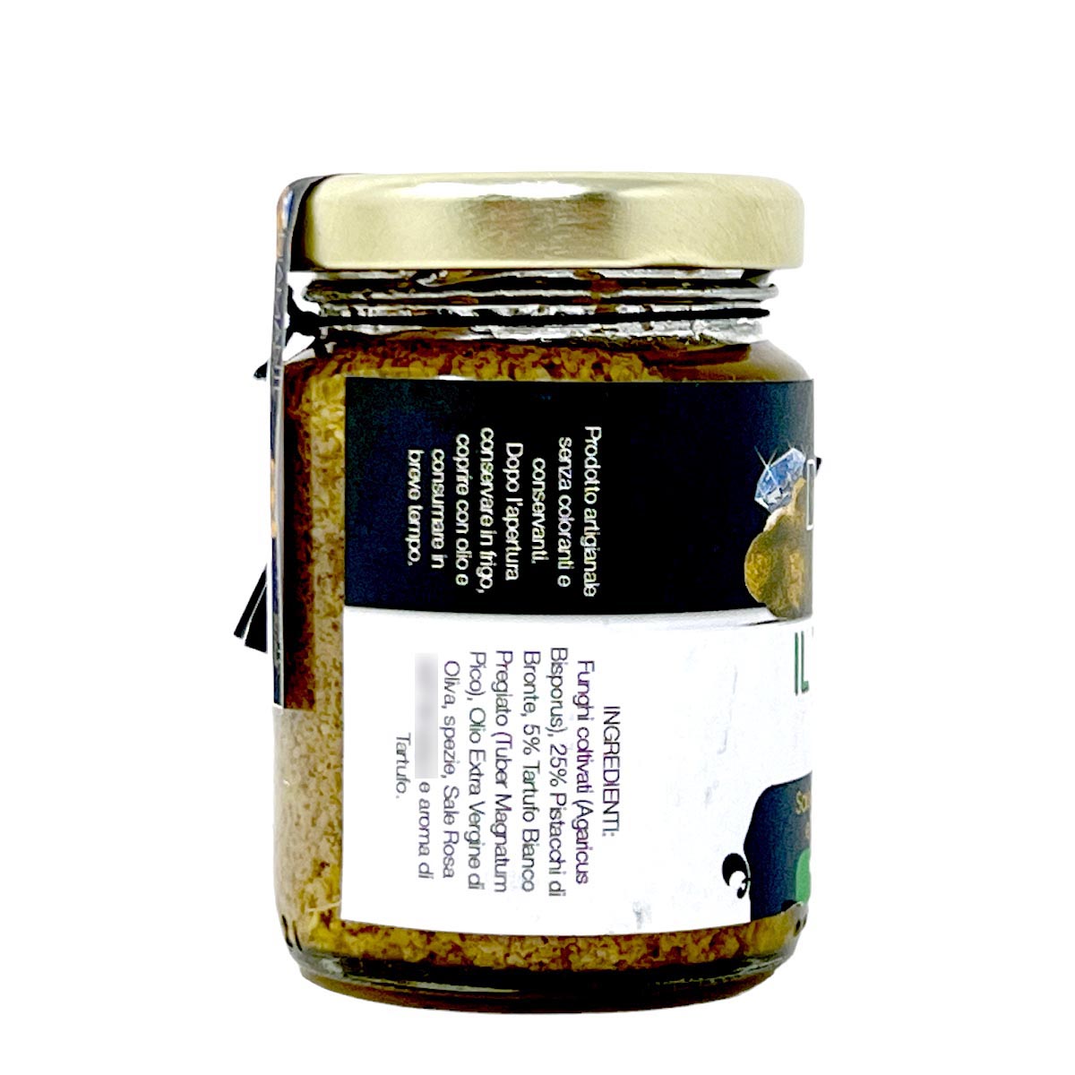 DIAMANTE TARTUFI il Tartufo Verde - Pistazien Pesto mit weißem Trüffel, 130g, exklusiver Gourmet-Genuss