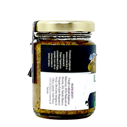 DIAMANTE TARTUFI il Tartufo Verde - Pistazien Pesto mit weißem Trüffel, 130g, exklusiver Gourmet-Genuss