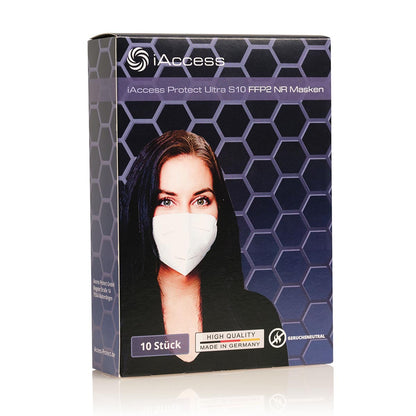 iAccess Protect Ultra S10 FFP2 Maske weiß Made in Germany geruchsneutral