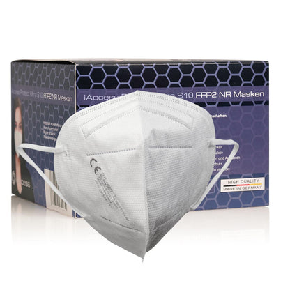 iAccess Protect Ultra S10 FFP2 Maske weiß Made in Germany geruchsneutral