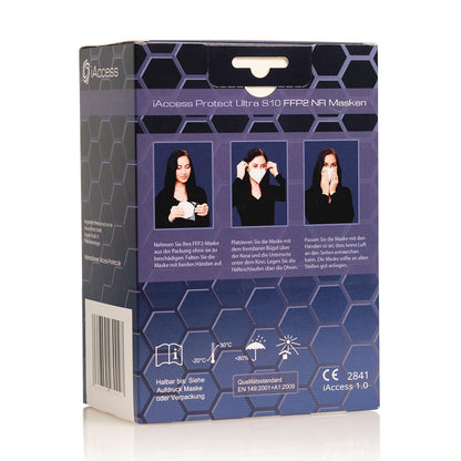 iAccess Protect Ultra S10 FFP2 Maske weiß Made in Germany geruchsneutral