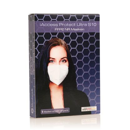 iAccess Protect Ultra S10 FFP2 Maske weiß Made in Germany geruchsneutral