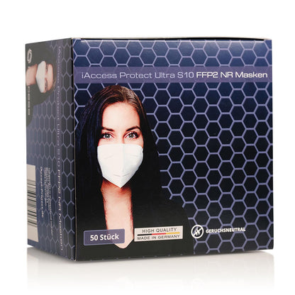 iAccess Protect Ultra S10 FFP2 Maske weiß Made in Germany geruchsneutral