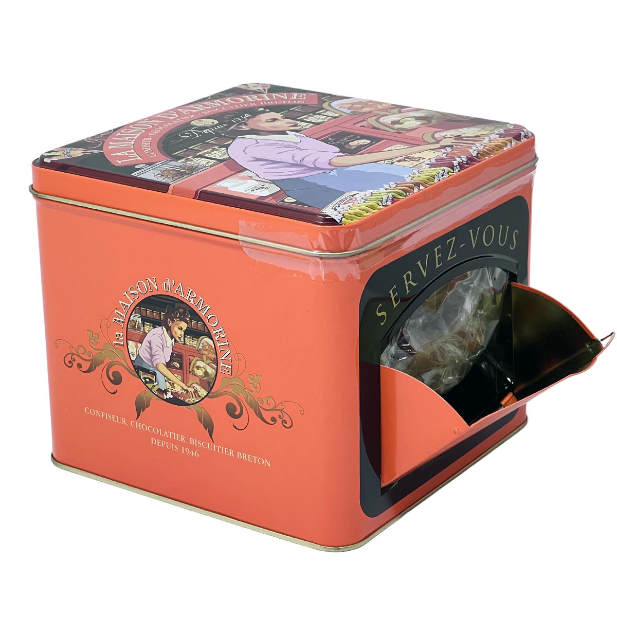 La Maison d'Armorine zartes Karamell mit gesalzener Butter im Spender "Yvonne" aus Frankreich