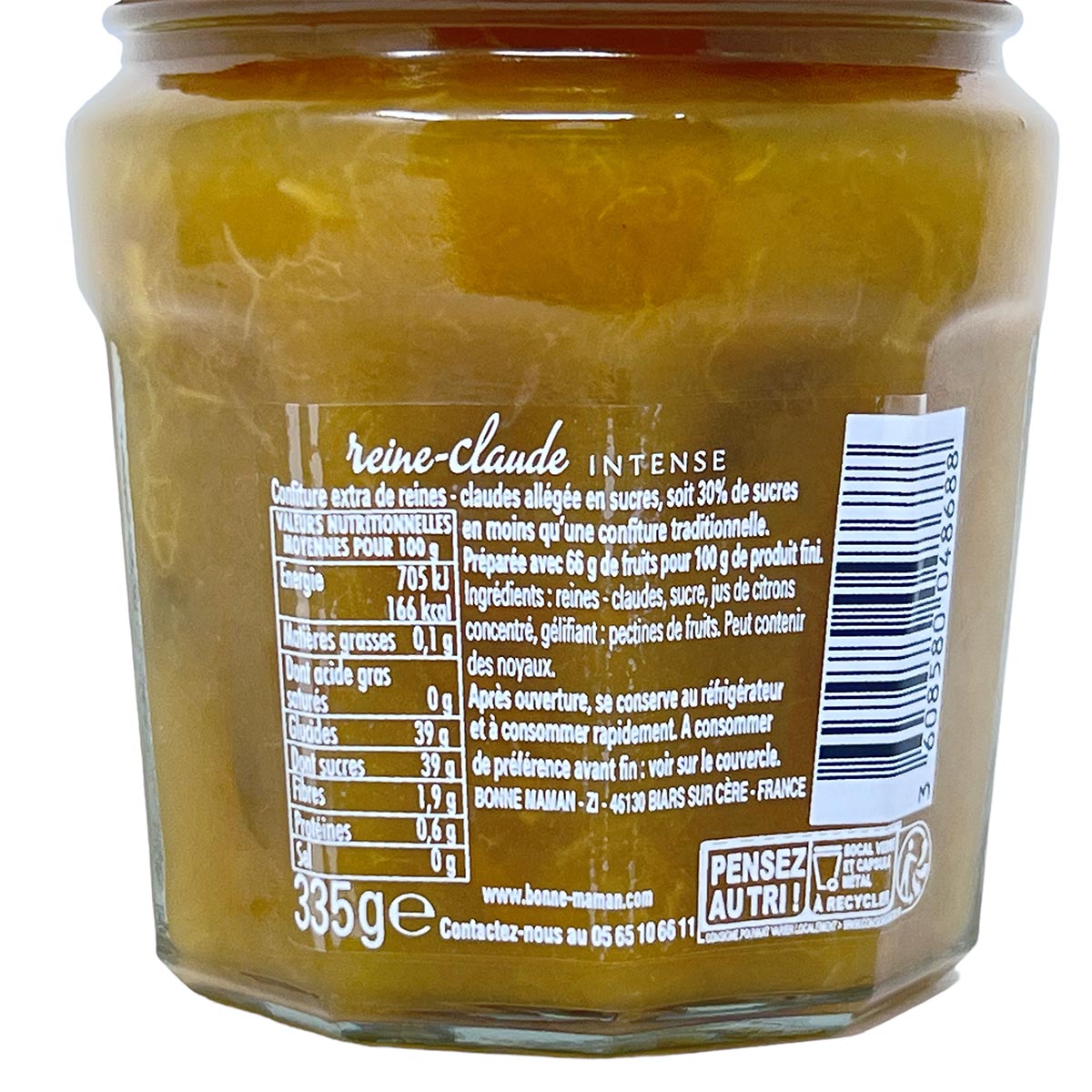 Bonne Maman Edelpflaumen-Konfitüre 335g - Französische Delikatesse, Handverlesen