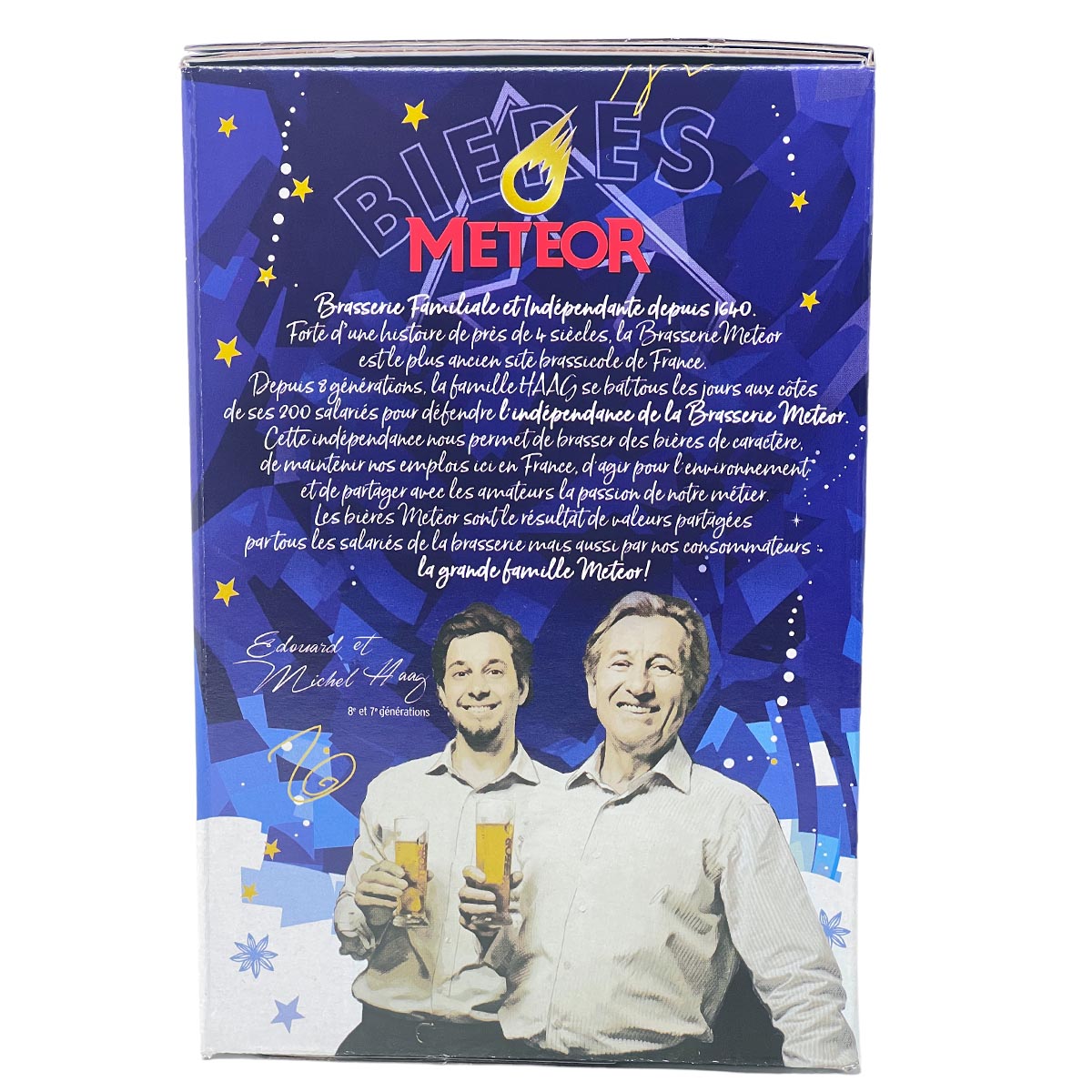 Meteor Noël Weihnachtsbier mit Orangengeschmack 4x 25cl mit Sammlerglas