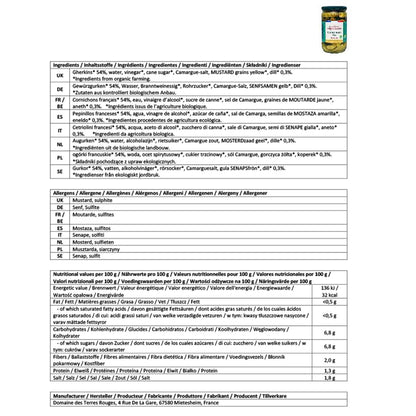 Domaine des Terres Rouges Cornichons Bio Gurken aus dem Elsass