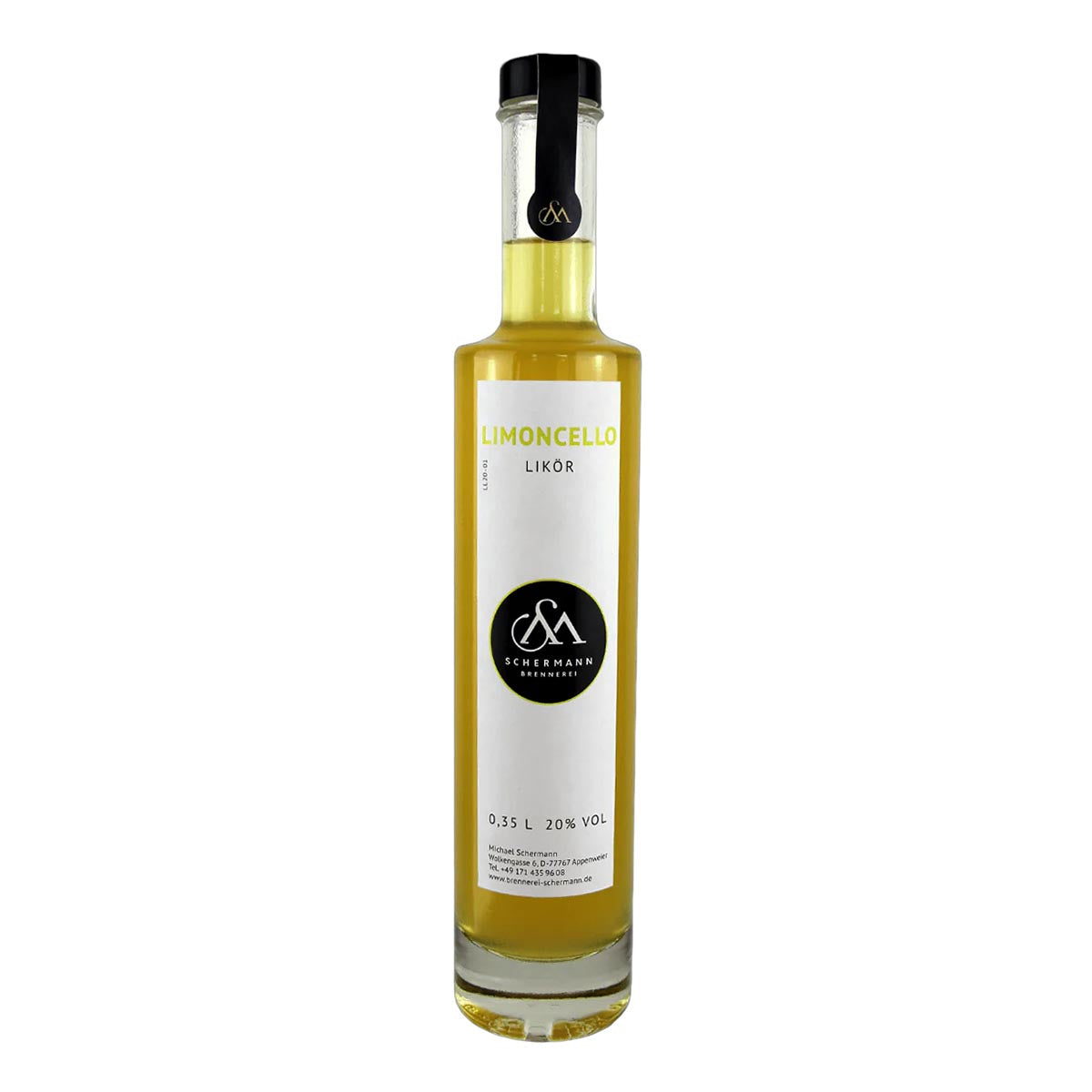 Brennerei Schermann Limoncello Likör naturtrüb 0,35l 20% Vol.