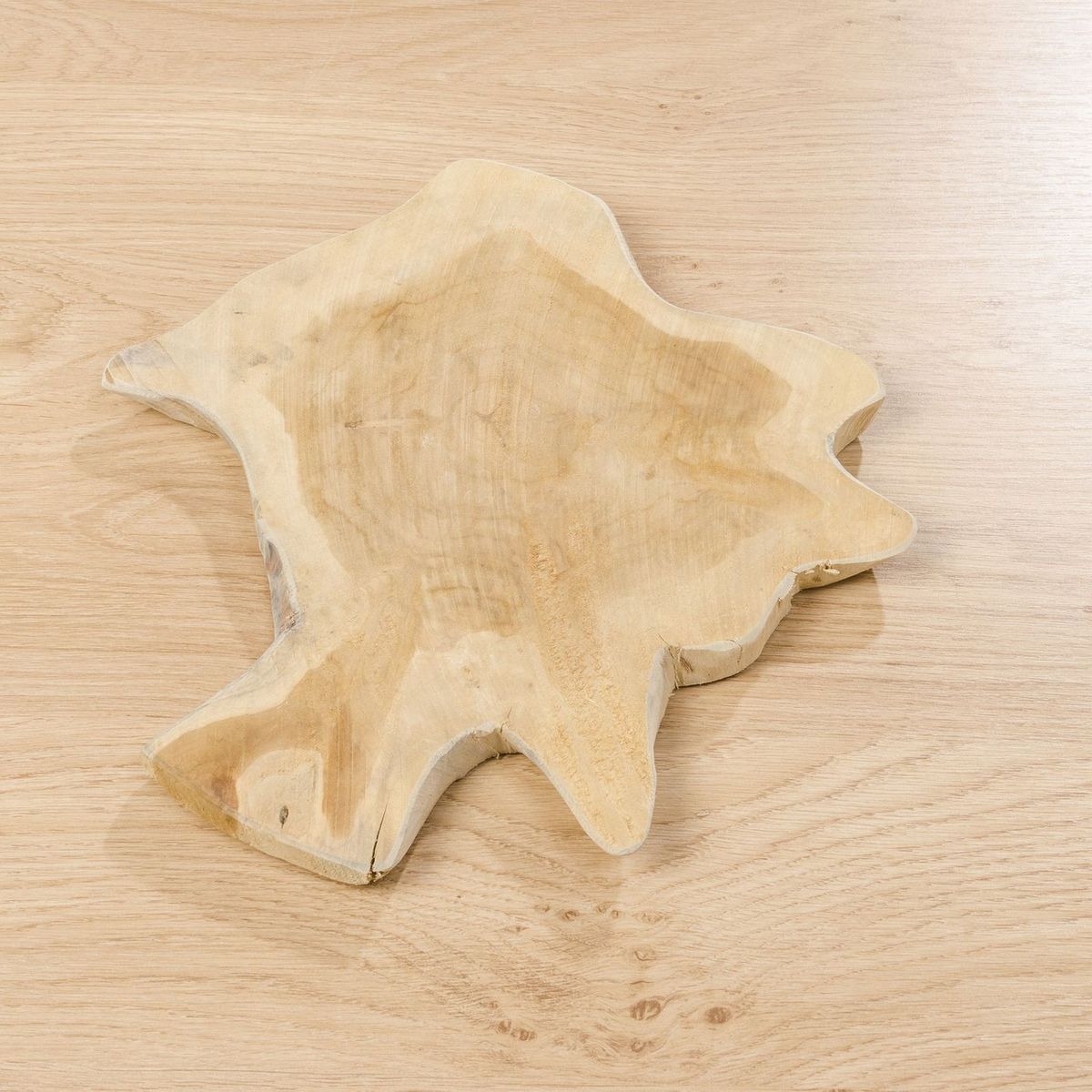 FeineHeimat Schneidbrett Schneide Brett Teak handgefertigt aus Teak Holz