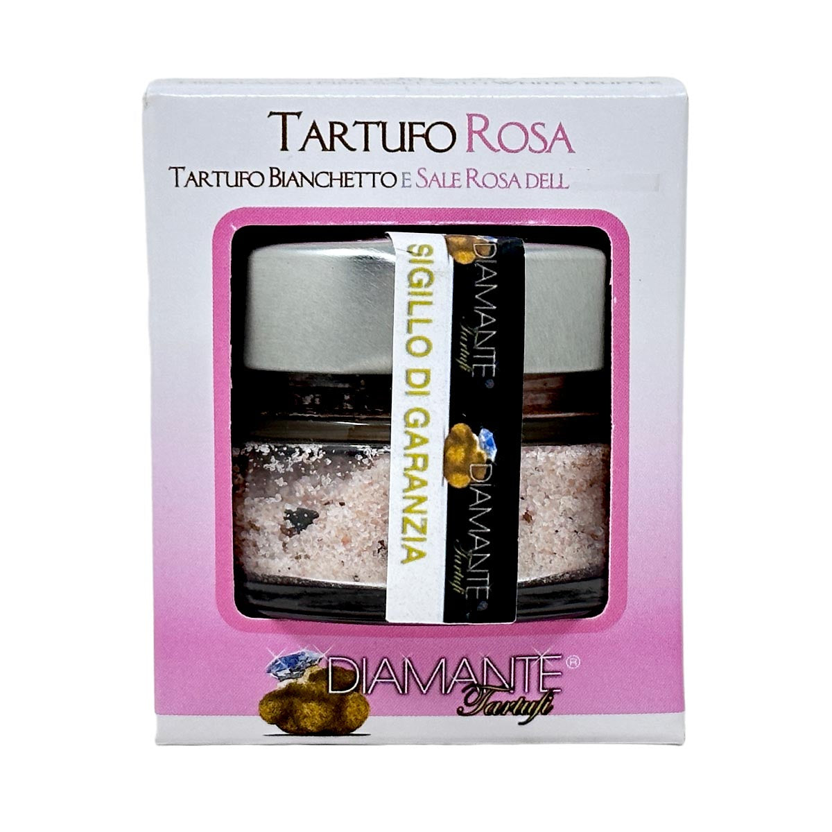 DIAMANTE TARTUFI Tartufo Rosa - Truffled Pink Salt - 100g - Luxus Salz mit weißem Trüffel