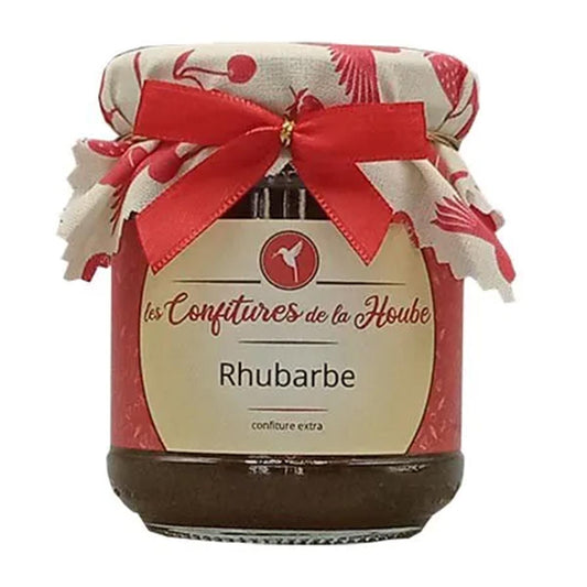 LES CONFITURES DE LA HOUBE  Rhabarber Konfitüre extra aus dem Elsaß