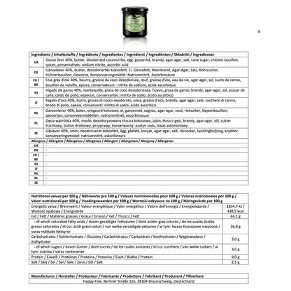 Happy Foie die bio-zertifizierte Alternative zu konventioneller Foie Gras Ente Gans oder Geflügel