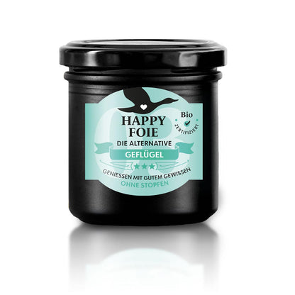 Happy Foie die bio-zertifizierte Alternative zu konventioneller Foie Gras Ente Gans oder Geflügel