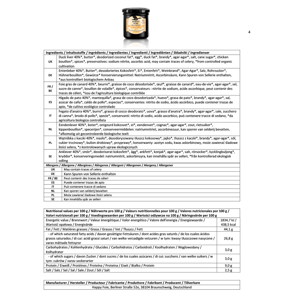 Happy Foie die bio-zertifizierte Alternative zu konventioneller Foie Gras Ente Gans oder Geflügel