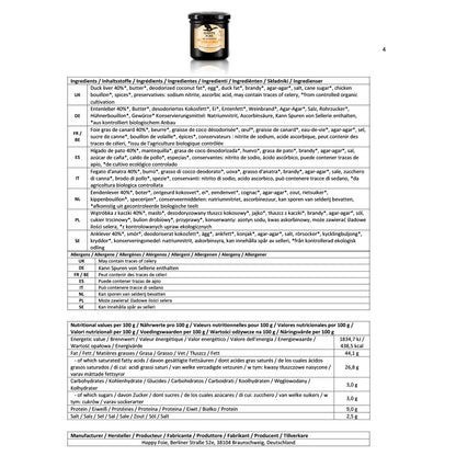 Happy Foie die bio-zertifizierte Alternative zu konventioneller Foie Gras Ente Gans oder Geflügel