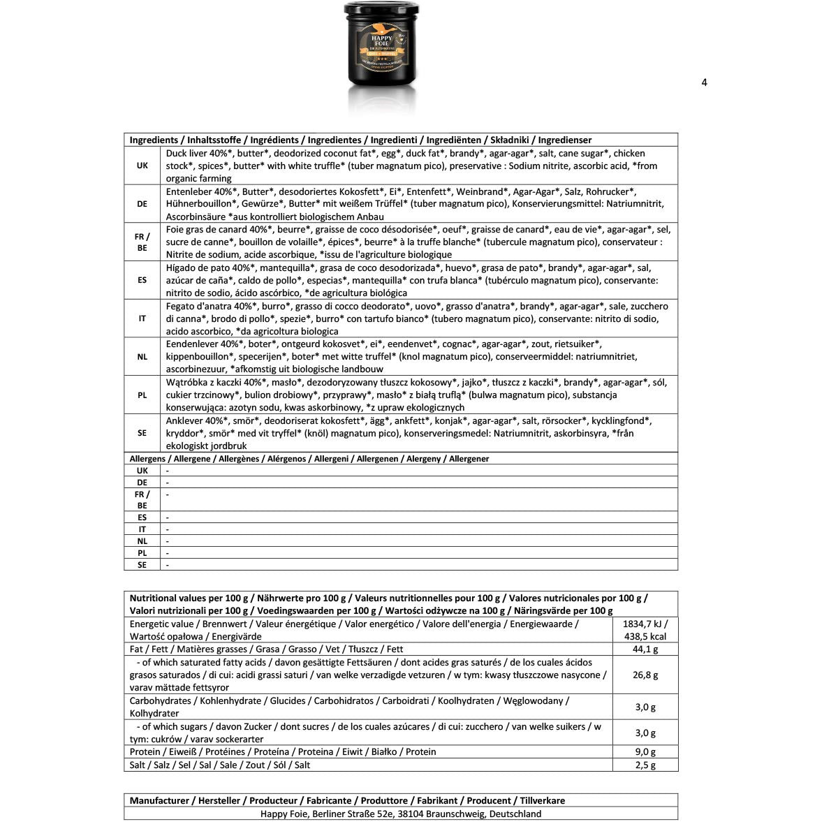 Happy Foie die bio-zertifizierte Alternative zu konventioneller Foie Gras Ente Gans oder Geflügel