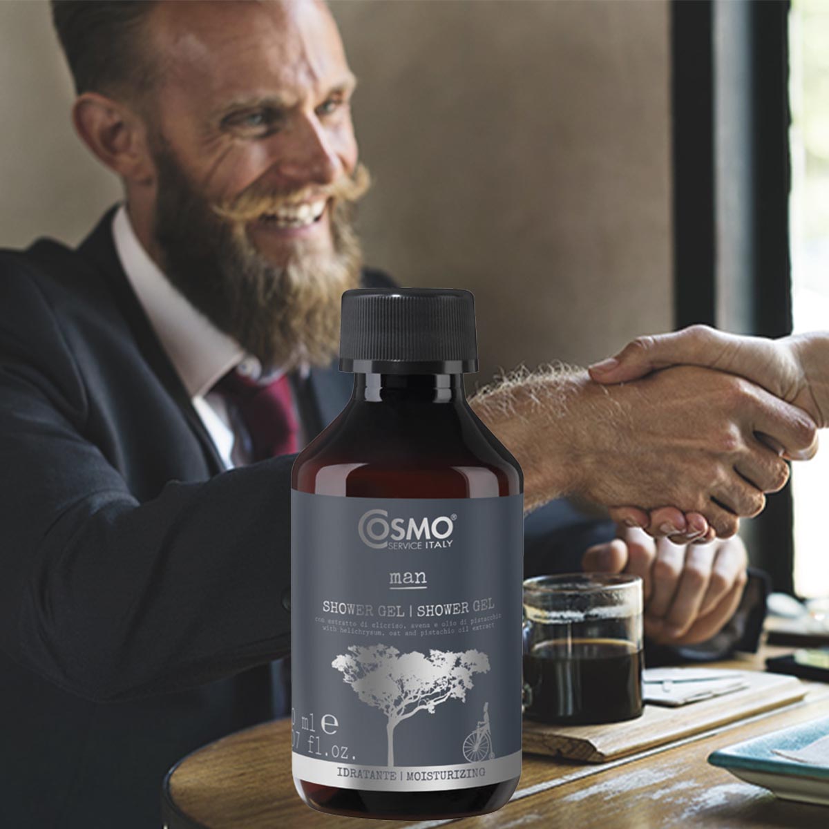 COSMO ORGANIC MAN Cosmo Duschgel mit Ginseng-Extrakt und Grüntee 150 ml