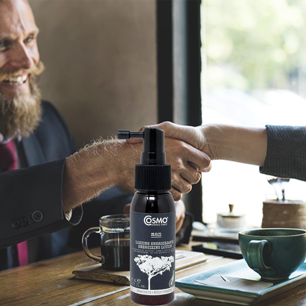 COSMO ORGANIC MAN Haar Spülung Lotion für sprödes brüchiges Haar aus Italien