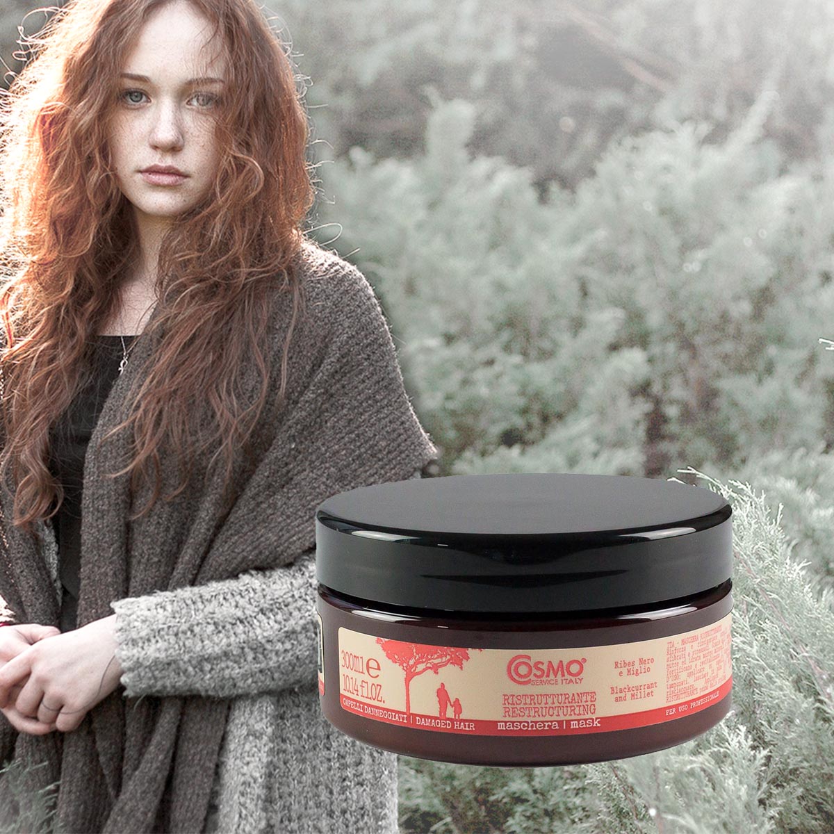 COSMO ORGANIC Restrukturierungsmaske Haarkur Maske für sprödes und strapaziertes Haar