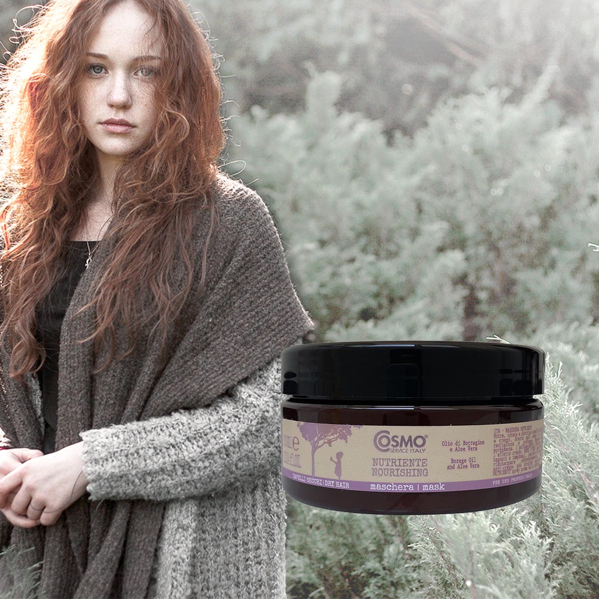 COSMO ORGANIC Restrukturierungsmaske Haarkur Maske für trockenes krausem Haar