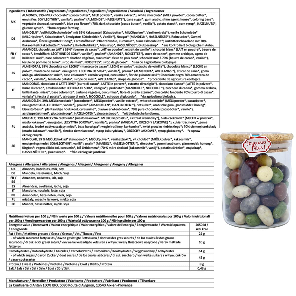 Bio Schokoladen-Knusperkugeln: Nachhaltiger Genuss von La Confiserie d'Antan