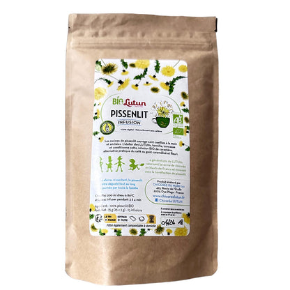 LUTUN  BIO Löwenzahn Aufguss koffeinfreier Kaffee-Ersatz 25 Beutel