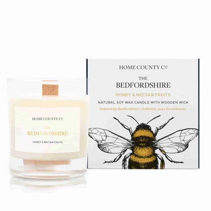 Home County Candle Luxus Duftkerze Bedfordshire Honig & Nektarfrüchte 200g