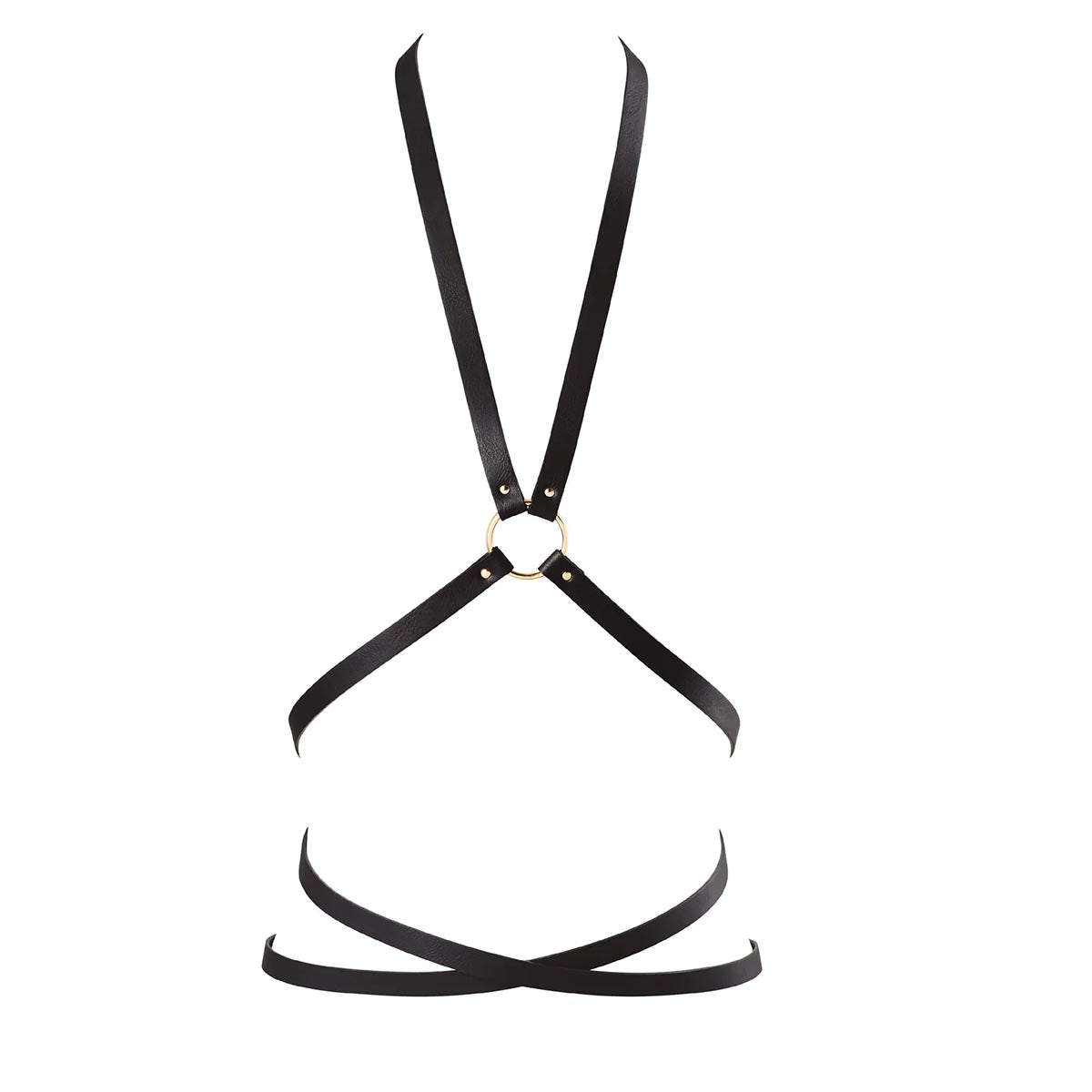 Bijoux Indiscrets Multi-Way Body Harness Black Multi Harness schwarz vegan