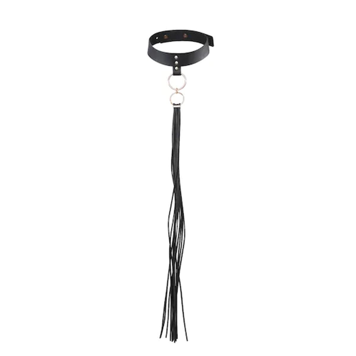Bijoux Indiscrets Tassel Choker: Schwarz, 3-in-1, Spanisches Design